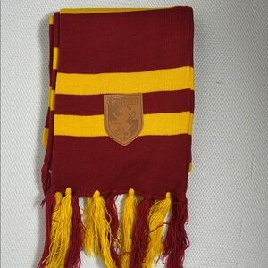 Harry Potter Red Yellow Gryffindor Long Thick Scarf Fringe Bottom by Spirit